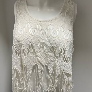 White intimately free people sheer top